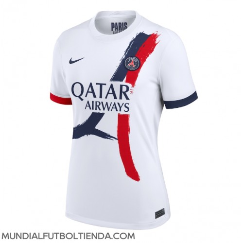 Camiseta Paris Saint-Germain Segunda Equipación Replica 2024-25 para mujer mangas cortas